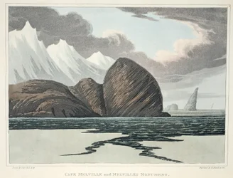 Kap Melville und Melvilles Denkmal, Illustration aus 